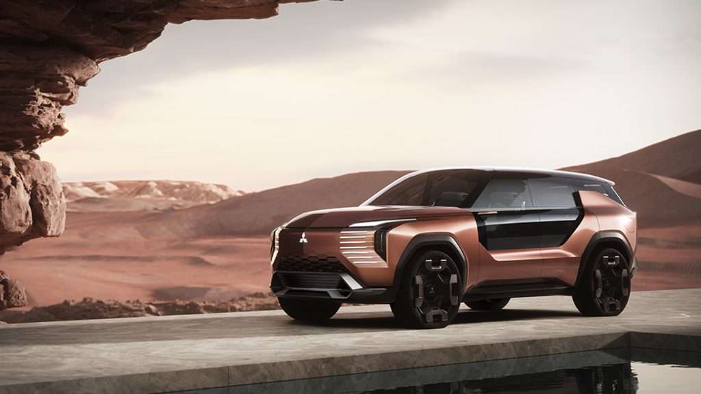 Mitsubishi Elevance concept car uses four electric motors to give an idea of what could one day power a Pajero