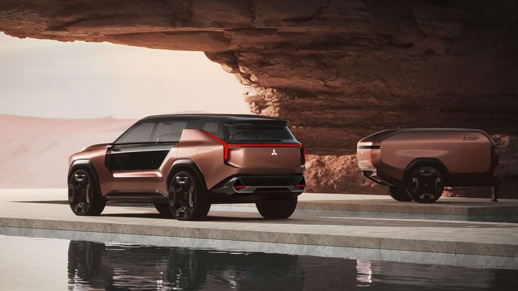 Mitsubishi Elevance concept car uses four electric motors to give an idea of what could one day power a Pajero